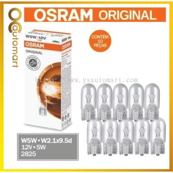 OSRAM 2825 (4090) W5W 12V 5W W2.1X9.5d T10 Auto Bulbs (10pcs)