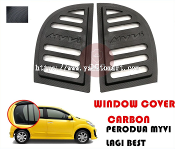 Perodua Myvi Lagi Best /Icon (2012-2017) Rear Side Window Cover Carbon 3D