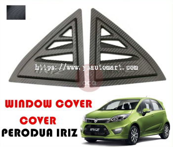 Proton Iriz Triangle Mirror Panel Rear Side Window Cover Carbon 3D