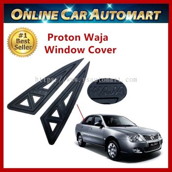 Proton Waja Triangle Mirror Panel Rear Side Window Cover (Carbon)