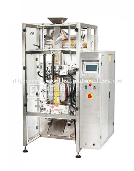 EM-720QS | Quad Side Seal | Powder / Granule / Snack / Chip | Pillow Sealed / Gusset Bag | POUCH PACKAGING MACHINE