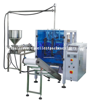 Piston Pump System | Liquid/Sauce | POUCH PACKAGING MACHINE