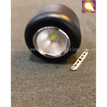 LED Surface Ceiling Downlight Lampu Siling Permukaan 明装筒灯 (12W) (6500K Daylight) (Black Frame)