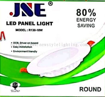 JSE R120 / R130 Round LED Recessed Ceiling Panel Downlight Lampu Turun Siling Cekung 暗装嵌入式天花板筒灯 (4″ 12W / 6″ 18W) (3000K Warm White / 4000K Cool White / 6500K Daylight) (White Frame)