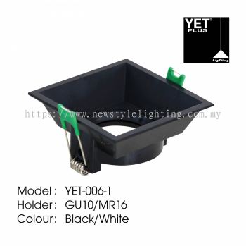  YETPlus YET-006-1 / YET-006-2 / YET-006-3 LED Eyeball Fixture Bola Mata 猫眼射灯 (GU10 Holder / MR16 Holder) (1 / 2 / 3 Hole) (Black / White Frame) 