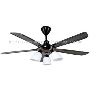 MILUX MCF-C212L GM 142cm / 56″ 5 Blade Remote Control Ceiling Fan with Light Kit Kipas Siling 天花板吊扇