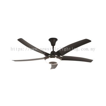 Rubine RCF-FORZA56-5BL 142cm / 56″ 5 Blade Remote Control Ceiling Fan with LED Lamp Kipas Siling 天花板吊扇