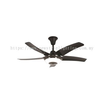 Rubine RCF-FORZA45-5BL 114cm / 45″ 5 Blade Remote Control Ceiling Fan with LED Lamp Kipas Siling 天花板吊扇