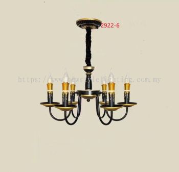 2922-6 Crystal Light Lampu Kristal 水晶灯