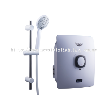 Rubine RWH-C500N-WSW Cubo Non Pump Compact Mini Water Heater Pemanas Air 热水器 (Sand White)