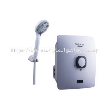 Rubine RWH-C500N-MASW Cubo Non Pump Compact Mini Water Heater Pemanas Air 热水器 (Sand White)