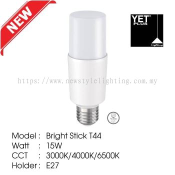 YETPlus T30 / T37 / T44 LED Stick Bulb Mentol 灯泡 (E14 / E27 / PLC) (6W / 10W/ 15W) (3000K Warm White / 4000K Cool White / 6500K Daylight)