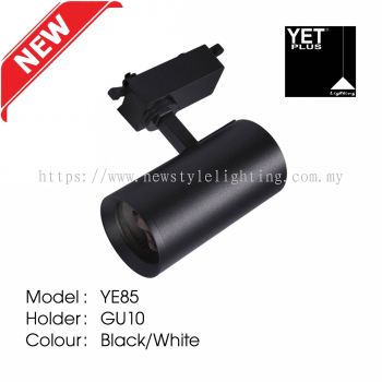 YETPlus YE85 LED Track Light Lampu Trek 轨道灯 (GU10 Holder) (Black / White Frame) (Rectangle Base)