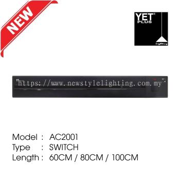 YETPlus AC2001 / AC2002 Power Track Railway Rel Soket Trek 插座供电轨道 (60cm / 80cm / 100cm)