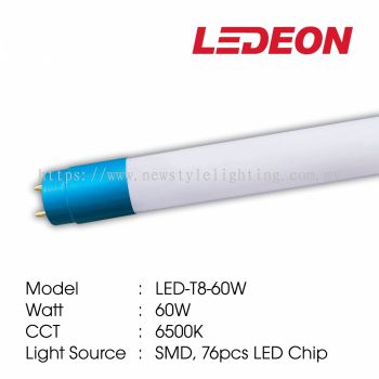 YETPlus LEDEON LED-T8-60W LED G13 Cap T8 Tube Lampu Panjang 长灯管 (90pcs SMD LED Chip) (60W) (6500K Daylight)