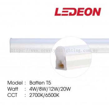 YETPlus LEDEON Batten T5 LED Tube Lampu Panjang 长灯管 (4W / 8W / 12W / 20W) (2700K Soft White / 6500K Daylight)