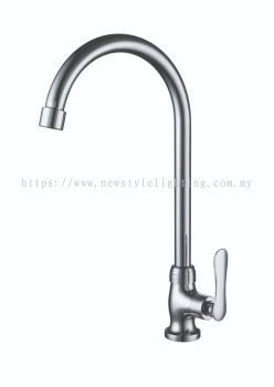 MOCHA Italy MKT2829-DIY Silver Pillar Mount Kitchen Water Tap Paip Air Dapur 厨房水龙头