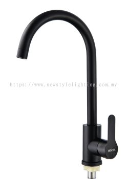 MOCHA Italy MKT7813SS-BL Black Pillar Mount Kitchen Water Tap Paip Air Dapur 厨房水龙头