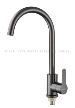 MOCHA Italy MKT7813SS-GM Gun Metal Pillar Mount Kitchen Water Tap Paip Air Dapur 厨房水龙头