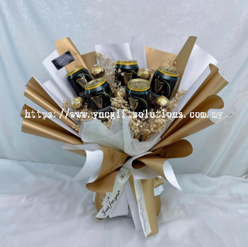 Beer Bouquet with Chocolate