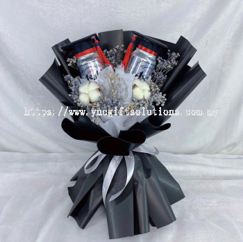 Beer Graduation Bouquet with Preserved Flower