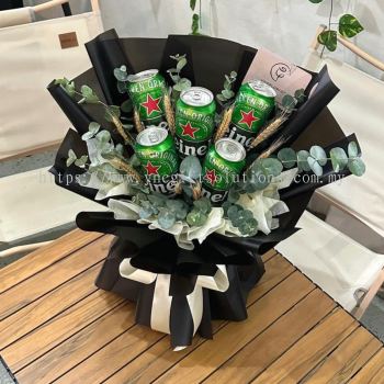 5 cans Heineken Bouquet in Classic Black wrapoing