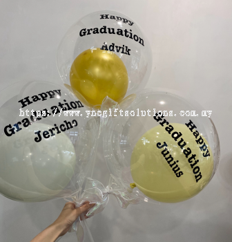 Bubble balloon Customized Graduation words