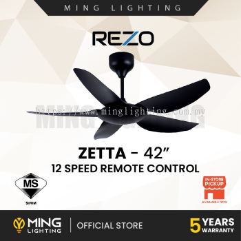 REZO Ceiling Fan ZETTA 42" Signature Model