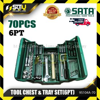 SATA 95104A-70 / 95104A-70-6 Cantilever Mechanic Tool Chest 70pcs & Tray Set (6pt)