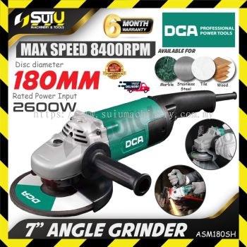 DCA ASM180SH 7" / 180MM Angle Grinder 2600W 8400RPM