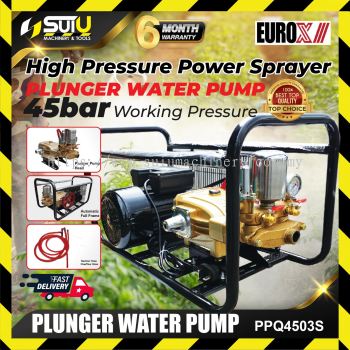 EUROPOWER / EUROX PPQ4503S 3HP 45Bar Plunger Pump/ Power Sprayer with Electric Motor