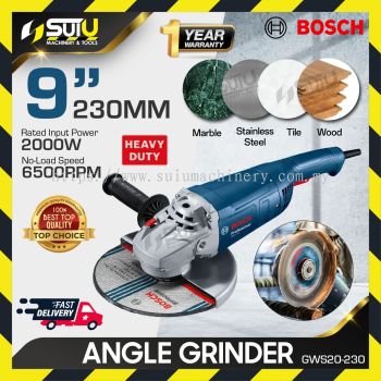 BOSCH GWS20-230 / GWS20230 9"/230MM Heavy Duty Angle Grinder 2000W