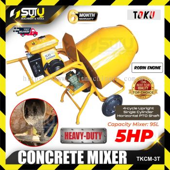 TOKU TKCM-3T 5HP Concrete Mixer c/w Robin Engine