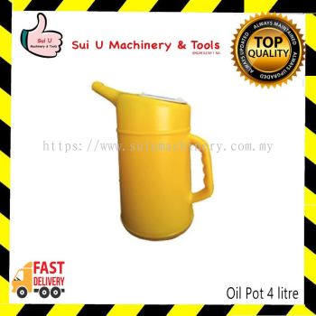 4 Litre Oil Pot (Yellow)