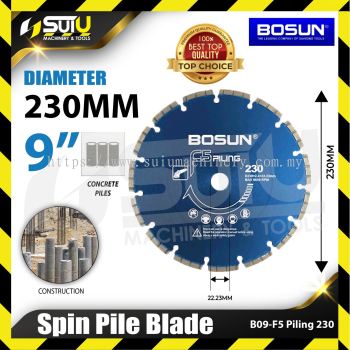 BOSUN  B09 / B09-F5 PILING 230 9" Diamond Spin Pile Blade