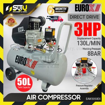 EUROX EAX3050 / EAW3050 50L 3.0HP Direct Driven Air Compressor 2850RPM