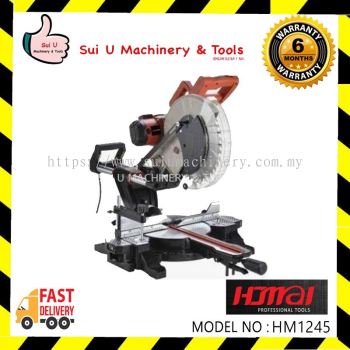 HOMAI HM1245 12" Dual Slide/Belt Compound Mitre Saw