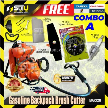 [COMBO A] TANEKA / TENAKA / OKAZAWA / ROMEO / BOSSMAN / HARZ BG328 / BBG328 / HZ328 33cc Gasoline Backpack Brush Cutter