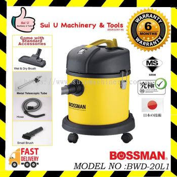 BOSSMAN BWD20L1 / BWD-20L1 20L Wet & Dry Vacuum Cleaner 1200W