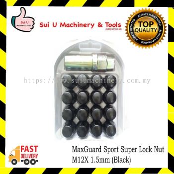 MaxGuard Sport Super Lock Nut M12X 1.5mm (Black)