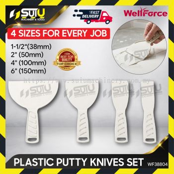 WELLFORCE 38804 Economy Putty Knife Set