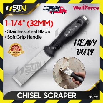 WELLFORCE 05822 1-1/4" (32MM) Chisel Scraper