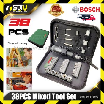 BOSCH 2607019506 38PCS Mixed Tool Set / Promoline Mixed Set / Set Alat Campuran with Casing