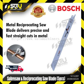 BOSCH 2608656020 (S1122EF) 5PCS Sabresaw & Reciprocating Saw Blade (Flexible for Metal)