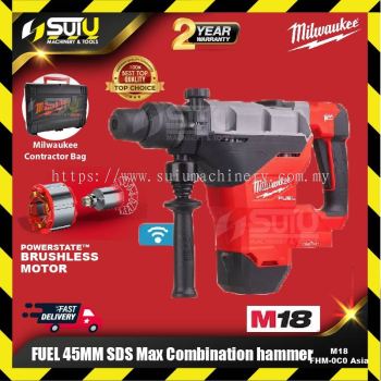 MILWAUKEE M18 FHM-0C0 Asia FUEL 45mm SDS Max Combination Hammer (SOLO - No Battery & Charger)