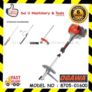 OGAWA 8705-01600 Multi-Tools System 3in1 (Brush Cutter, Trimmer, Pole Saw)