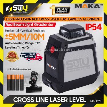 MAKA MK-193P / MK193P 360° 5 Line Laser Level Meter / Cross Line Laser Machine (Red Line)