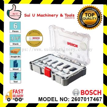 BOSCH 6pcs Straight Bit Set 1/2''