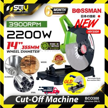 BOSSMAN ECO SERIES BCO-300 / BCO300 14" / 355MM Cut off Machine / Mesin Pemotong 2200W 3900RPM (BCO360)