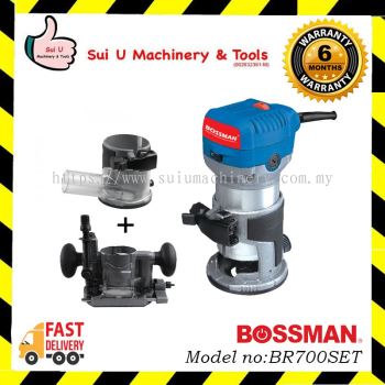 BOSSMAN BR700SET 1/4'' Trimmer Set with 2 Base 710W